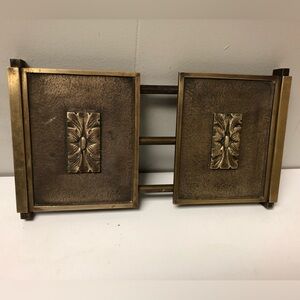 Vintage Brass Art Nouveau Extendable Book/Bookends 10-16”
